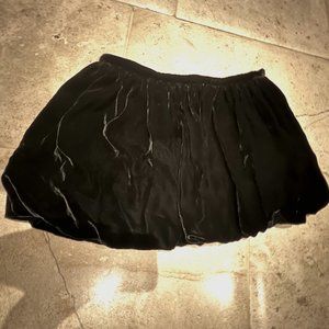 Dolce & Gabbana | Black Velvet Mini Skirt | Size 40 (US 4)